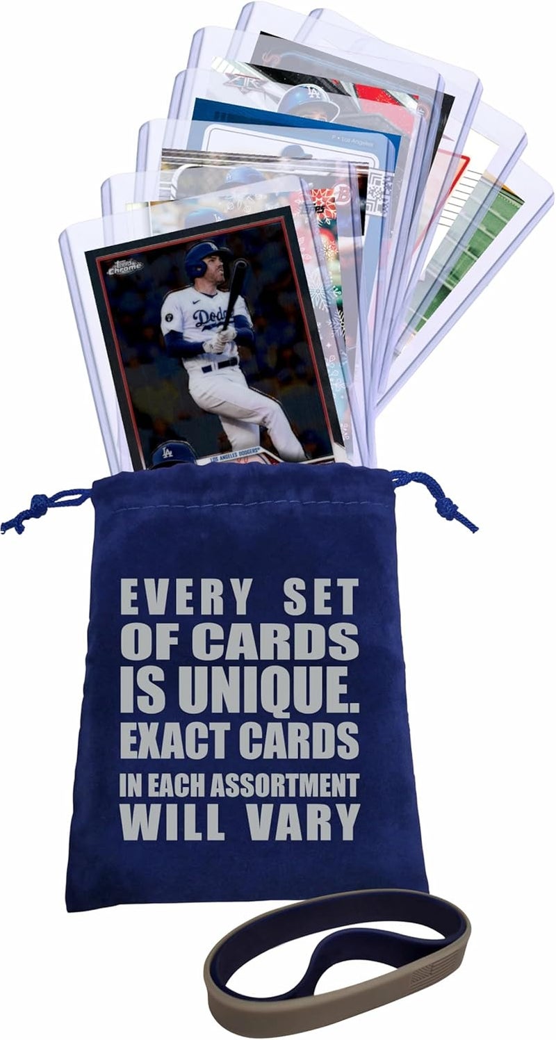Chaser Los Angeles Dodgers Baseball Cards: Freddie Freeman, Shohei Ohtani, Mookie Betts, Will Smith, Clayton Kershaw, Max Muncy, Teoscar Hernandez, Jackie Robinson ASSORTED Stars and GOATs LA Trading Card and Wristbands Gift Pack - Image 5